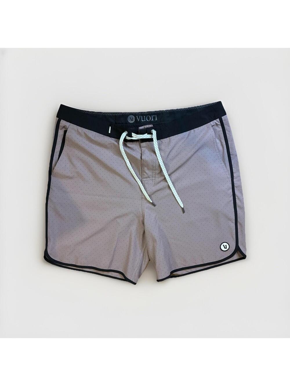 Vuori Cruise Board Shorts Cloud Micro Dot Drawstring Pockets Size 36